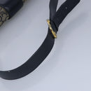 CELINE C saluki Shoulder Bag Canvas Navy Auth 99408-7