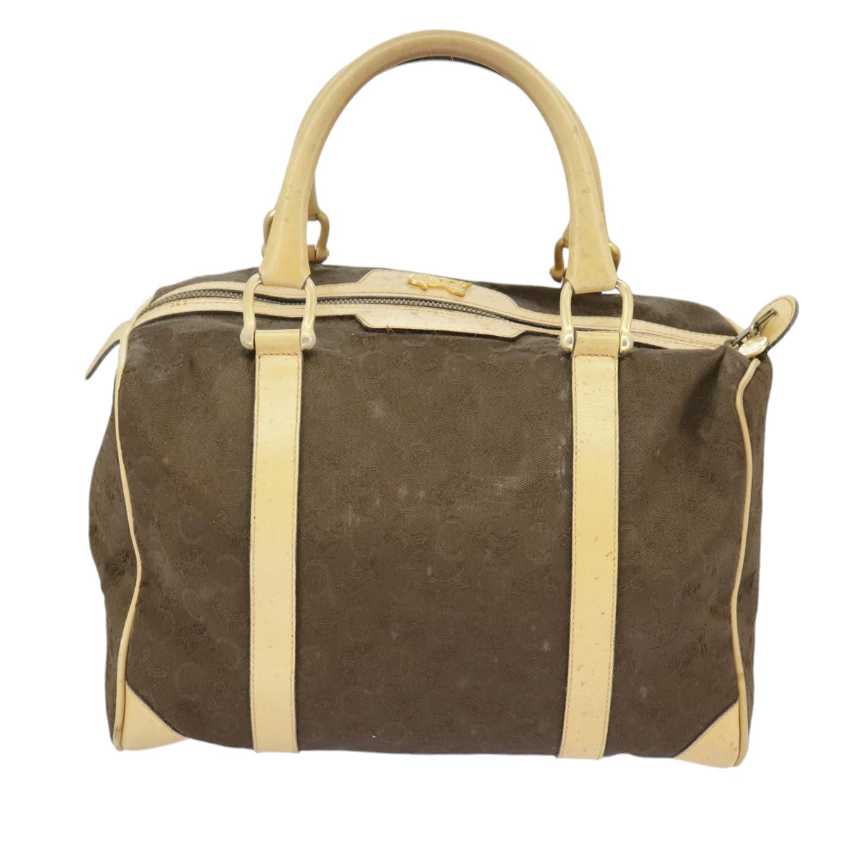 CELINE C saluki Hand Bag Canvas Brown Auth 99417 - 0