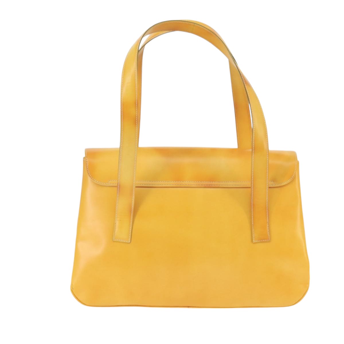 Salvatore Ferragamo Shoulder Bag Leather Yellow Auth 99420 - 0