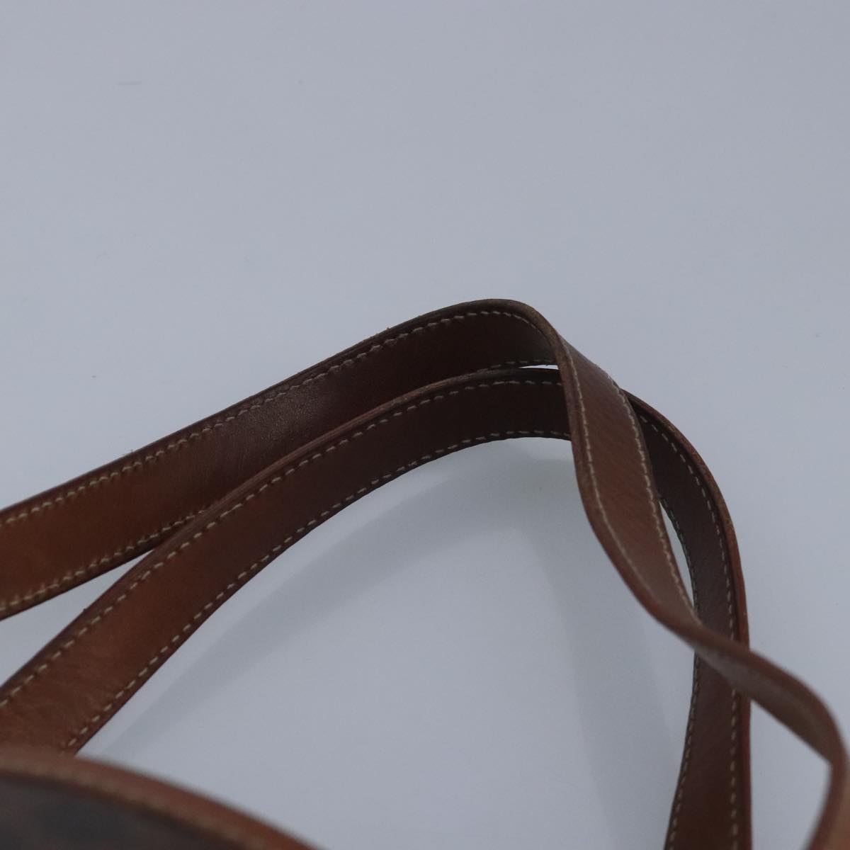 CELINE Macadam Canvas Shoulder Bag Brown Auth 99423