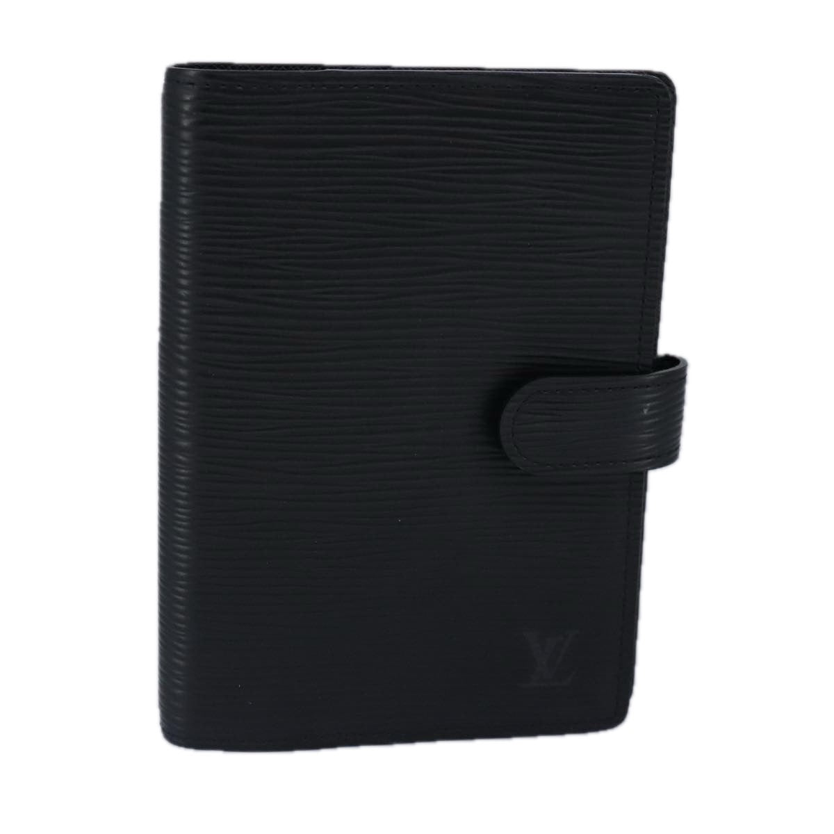 LOUIS VUITTON Epi Agenda PM Day Planner Cover Black R20052 LV Auth 99427