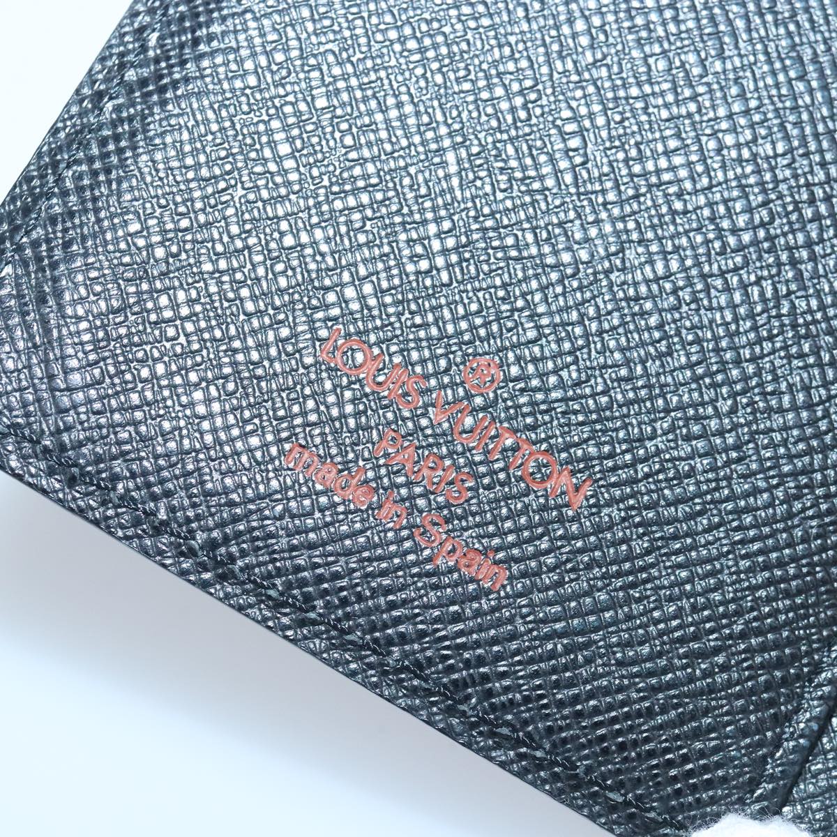 LOUIS VUITTON Epi Agenda PM Day Planner Cover Black R20052 LV Auth 99427