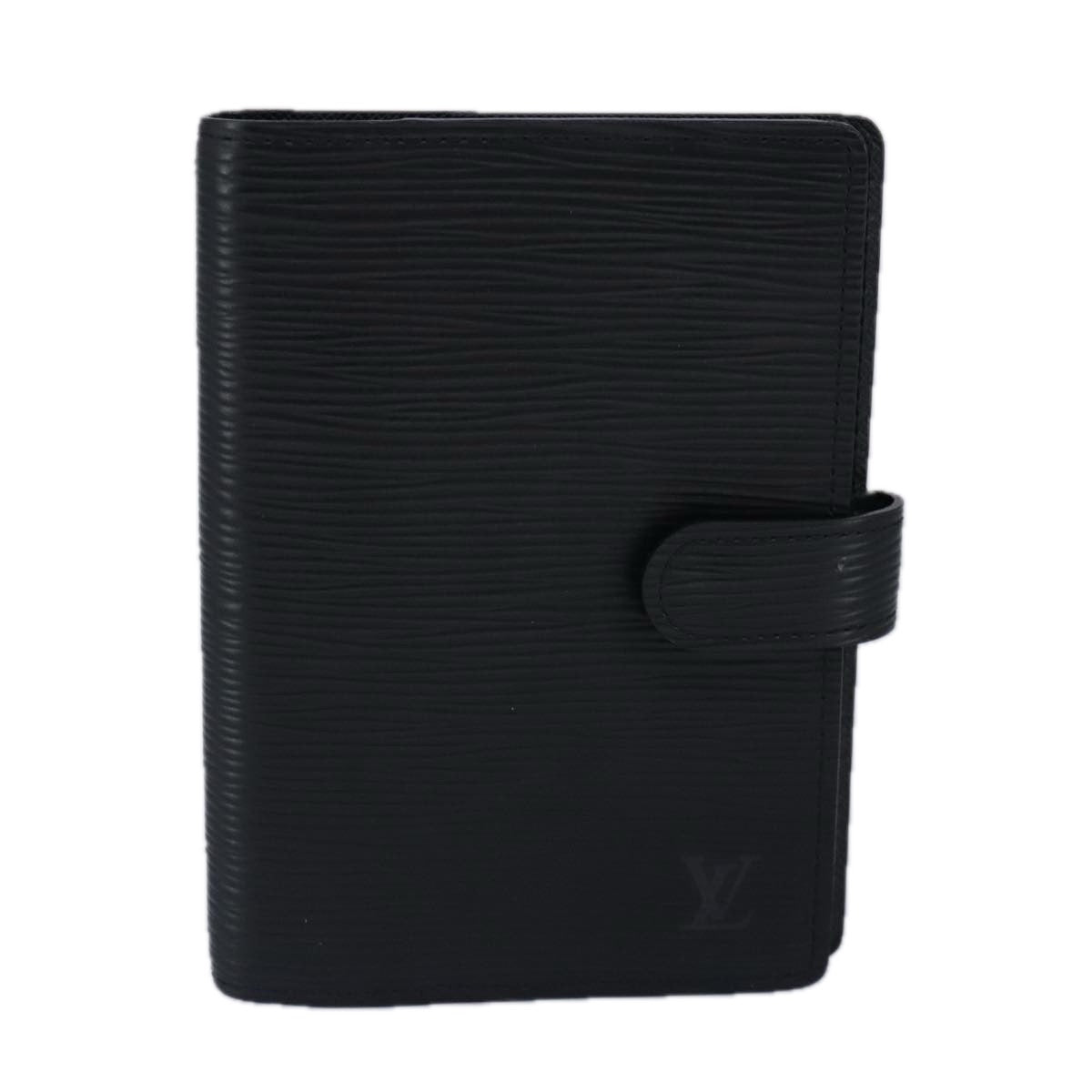 LOUIS VUITTON Epi Agenda PM Day Planner Cover Black R20052 LV Auth 99427