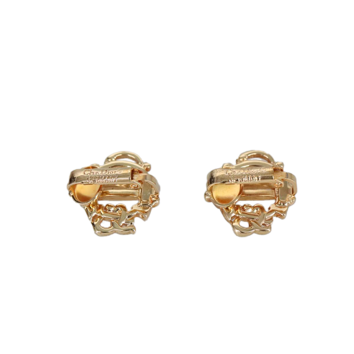 Christian Dior Earring metal Gold Tone Auth 99436 - 0