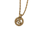 Christian Dior Necklace metal Gold Tone Auth 99440-2