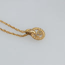 Christian Dior Necklace metal Gold Tone Auth 99440-4