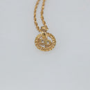 Christian Dior Necklace metal Gold Tone Auth 99440-6