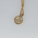 Christian Dior Necklace metal Gold Tone Auth 99440-7