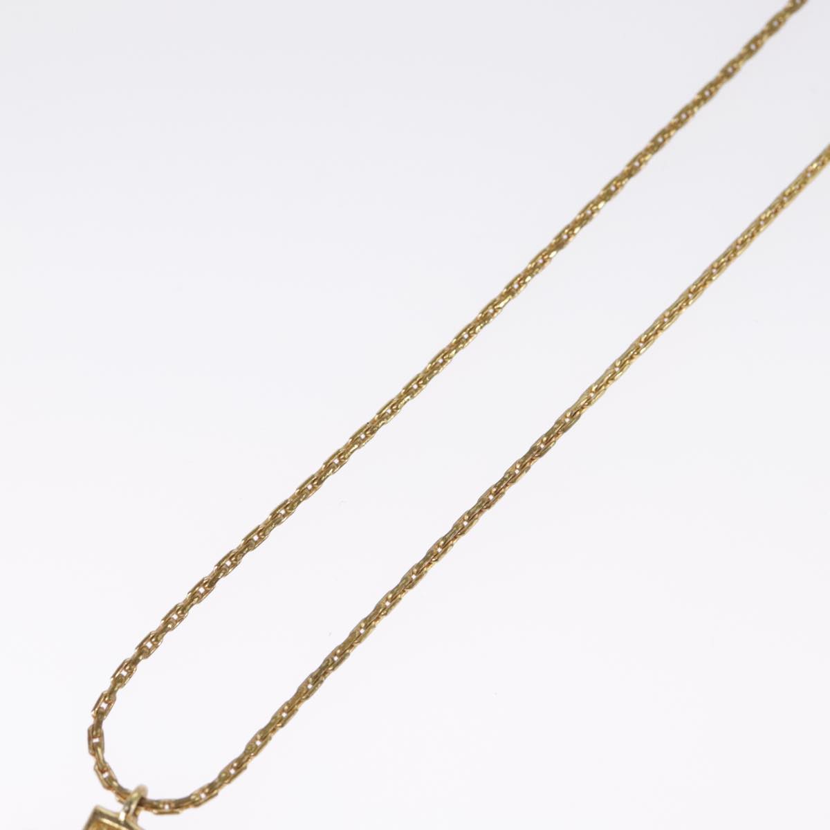 Christian Dior Necklace metal Gold Tone Auth 99443