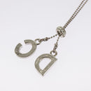Christian Dior Necklace metal Silver tone Auth 99445-11