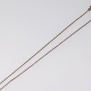 Christian Dior Necklace metal Silver tone Auth 99445-16