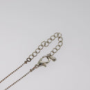 Christian Dior Necklace metal Silver tone Auth 99445-17