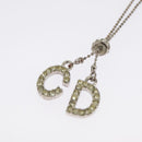 Christian Dior Necklace metal Silver tone Auth 99445-2