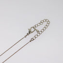 Christian Dior Necklace metal Silver tone Auth 99445-8