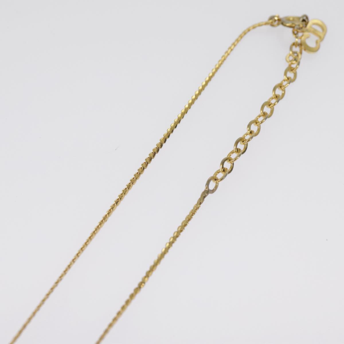 Christian Dior Necklace metal Gold Tone Auth 99448