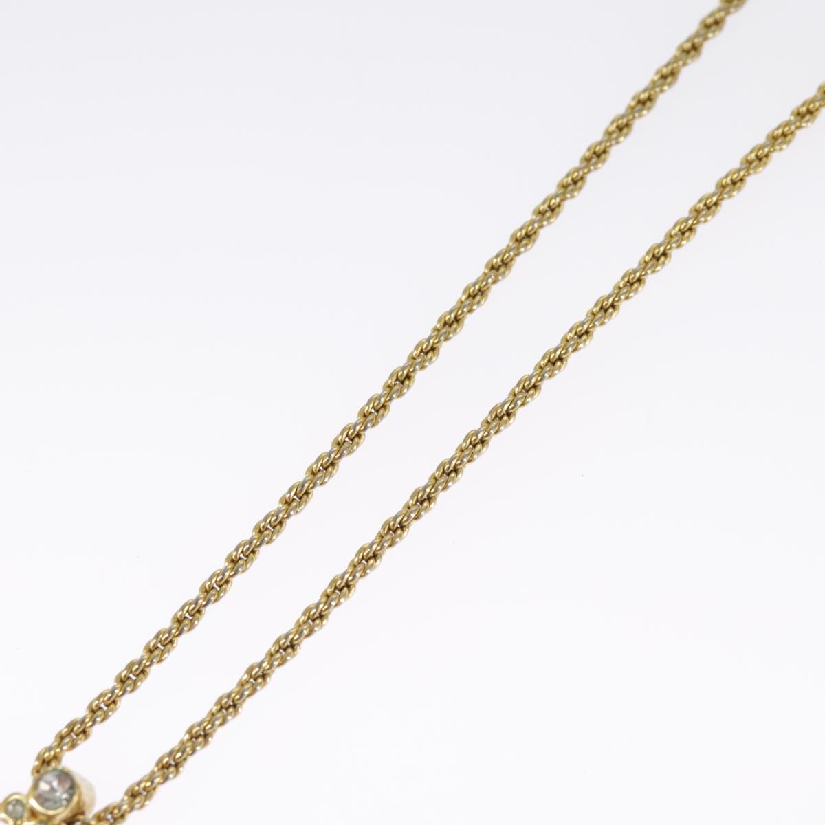 Christian Dior Necklace metal Gold Tone Auth 99452