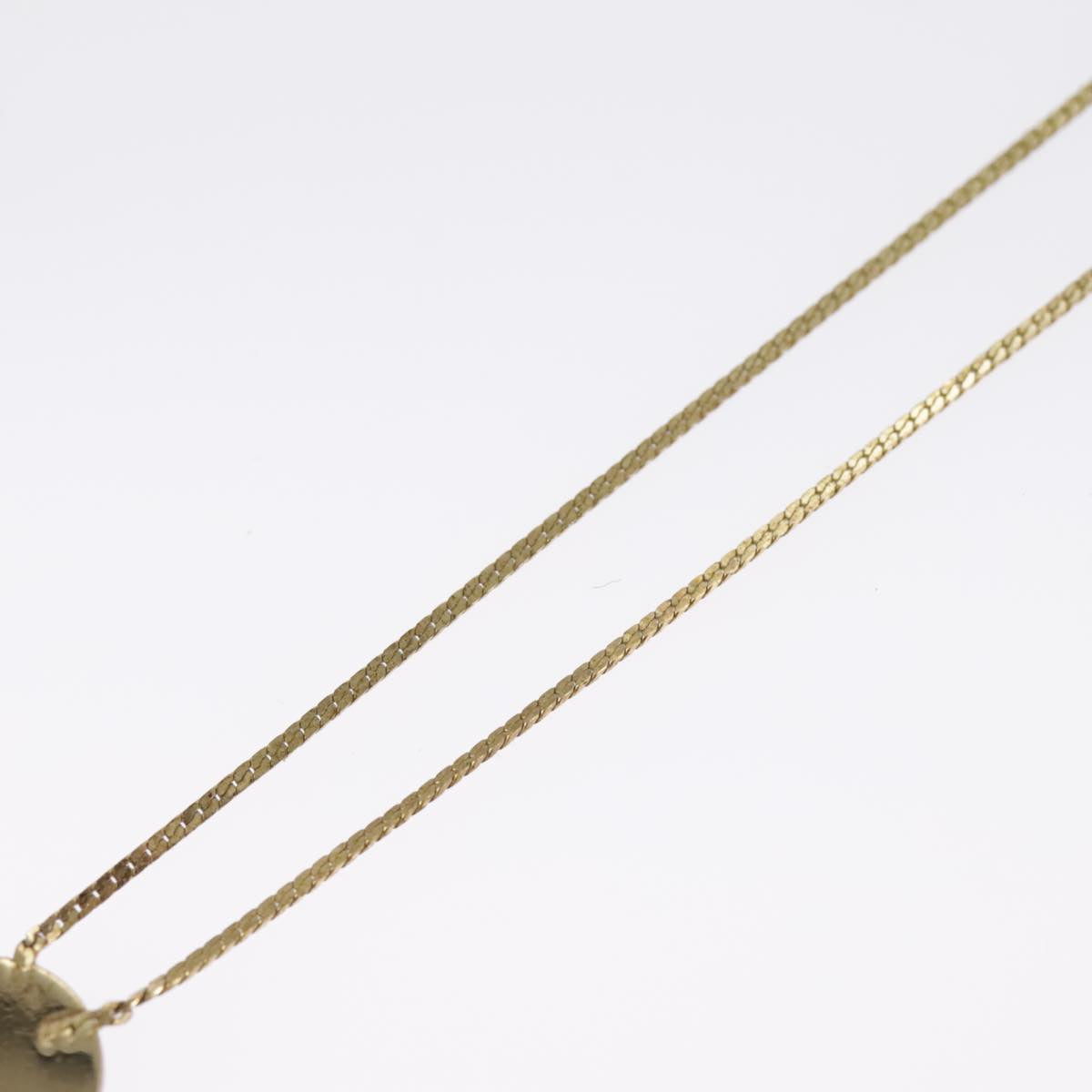 Christian Dior Necklace metal Gold Tone Auth 99453