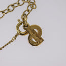Christian Dior Necklace metal Gold Tone Auth 99454-14