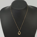 Christian Dior Necklace metal Gold Tone Auth 99454-15