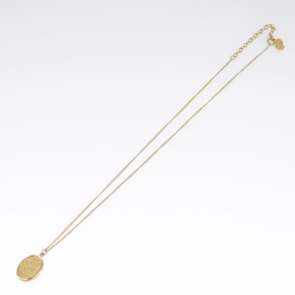 Christian Dior Necklace metal Gold Tone Auth 99454