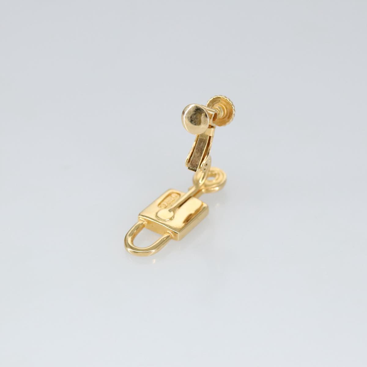 Christian Dior Earring metal Gold Tone Auth 99455