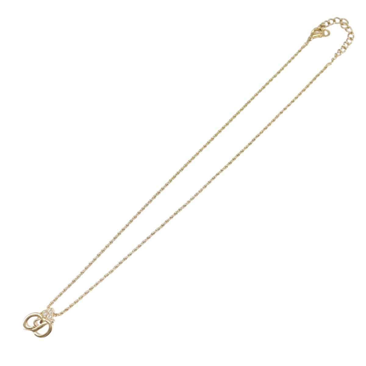 Christian Dior Necklace metal Gold Tone Auth 99457