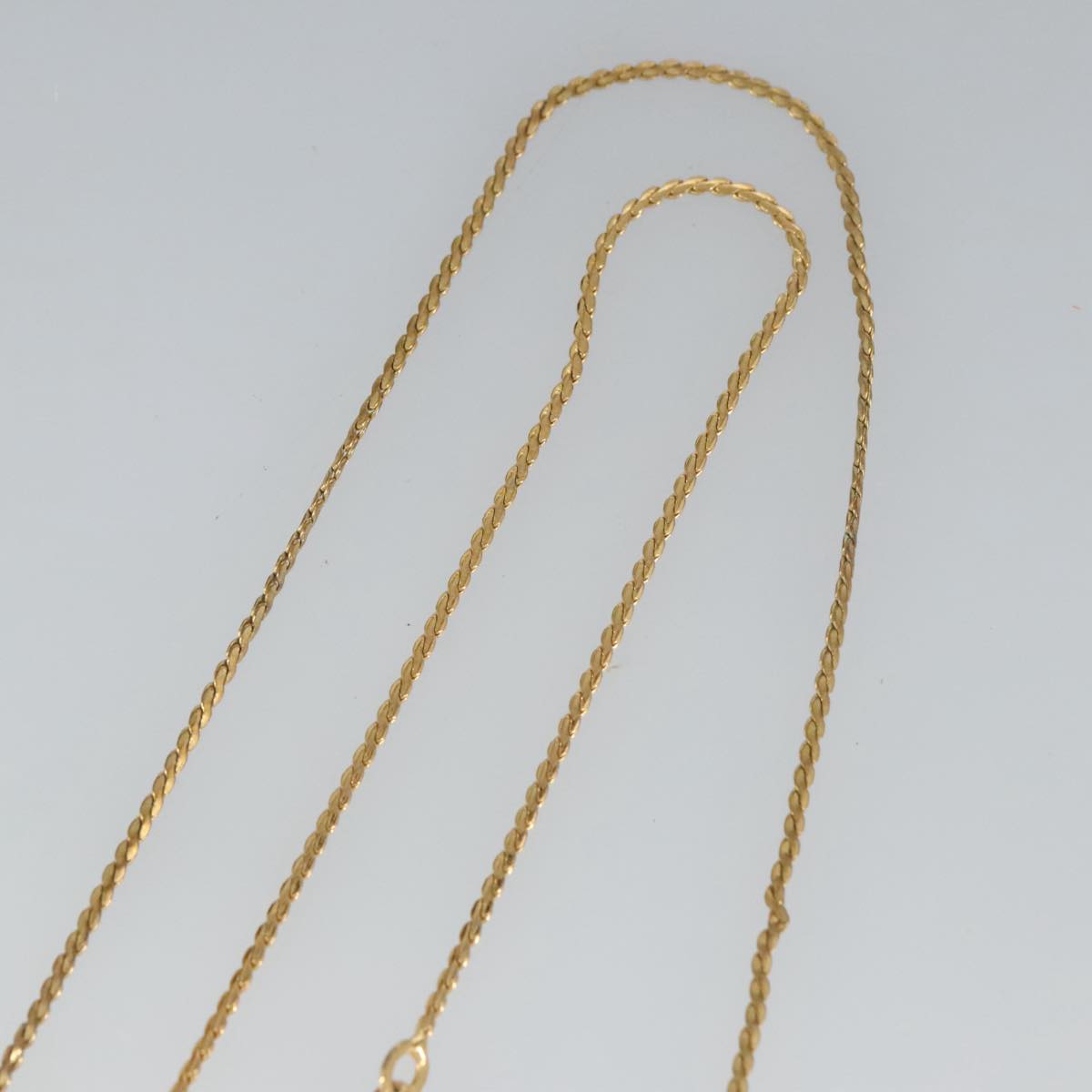 Christian Dior Necklace metal Gold Tone Auth 99459