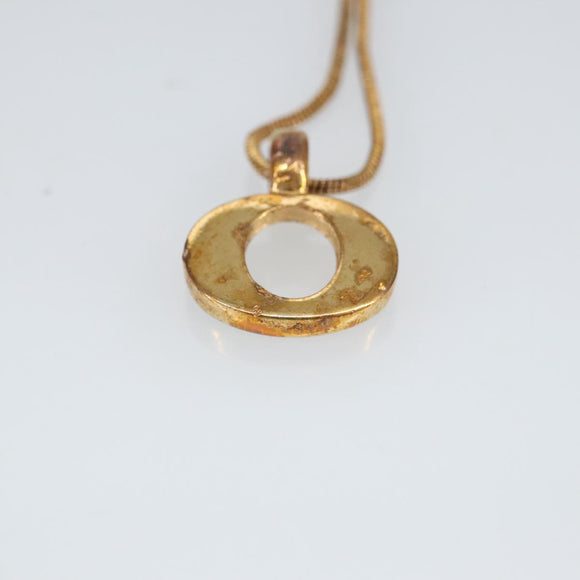 Christian Dior Necklace metal Gold Tone Auth 99462