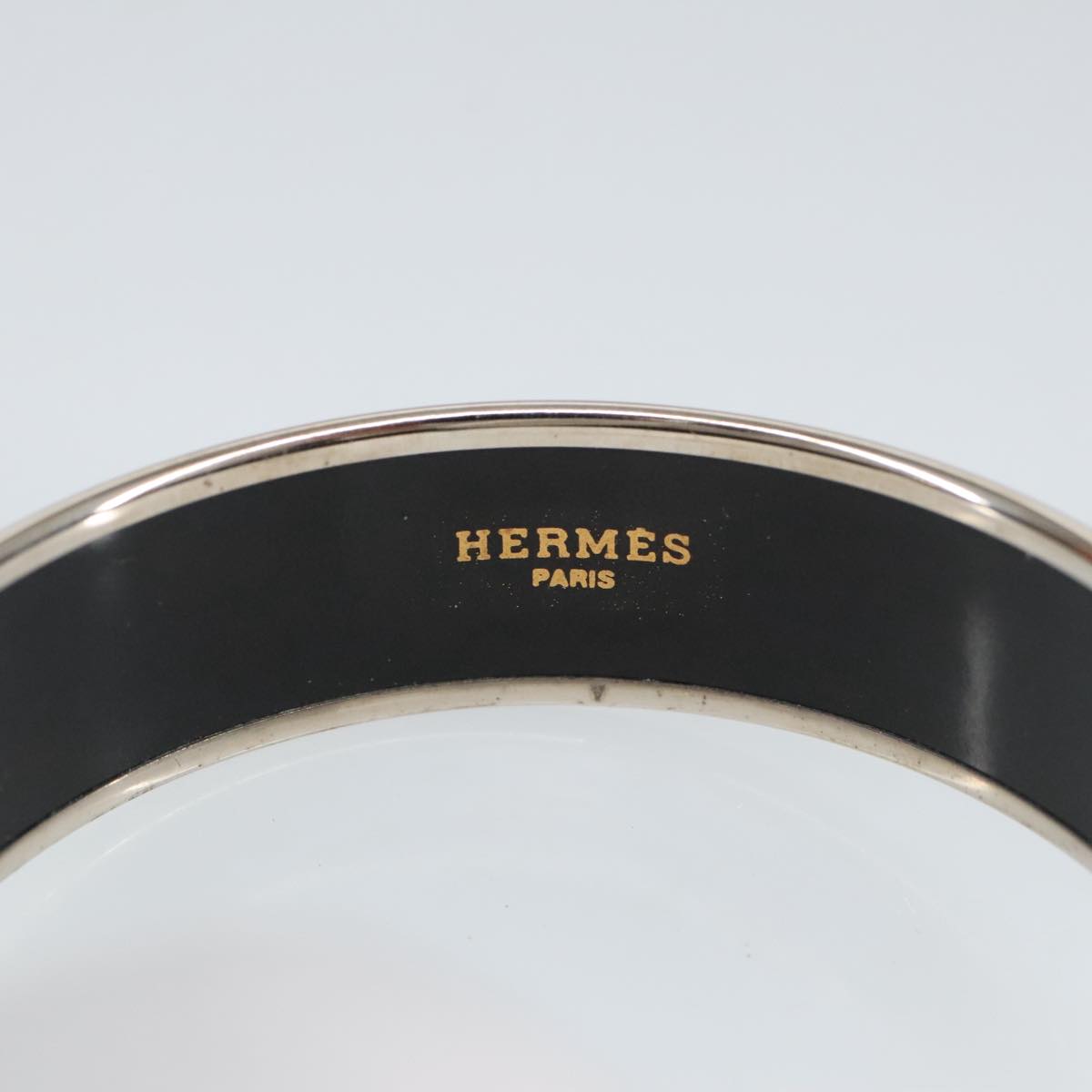 HERMES Emile Bangle metal Blue Auth 99477