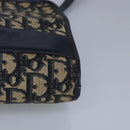 Christian Dior Trotter Canvas Shoulder Bag Navy Auth 99478-14