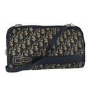 Christian Dior Trotter Canvas Shoulder Bag Navy Auth 99478-1