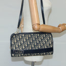 Christian Dior Trotter Canvas Shoulder Bag Navy Auth 99478-20