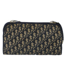 Christian Dior Trotter Canvas Shoulder Bag Navy Auth 99478-2
