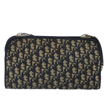 Christian Dior Trotter Canvas Shoulder Bag Navy Auth 99478 - 0