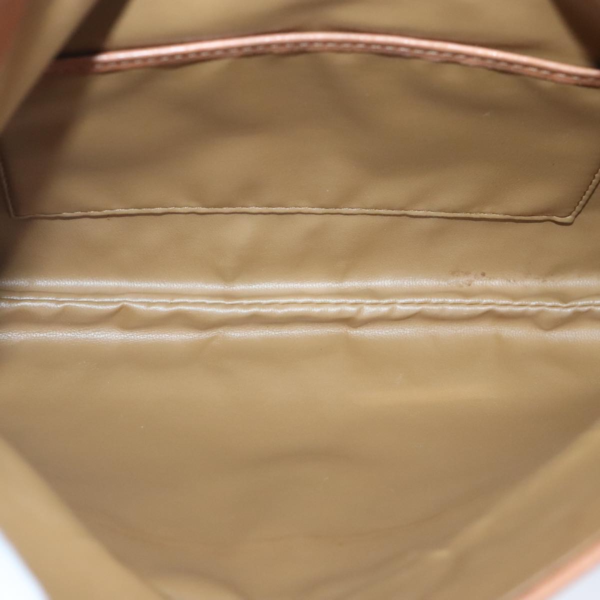 CELINE Macadam Canvas Clutch Bag Brown Auth 99484