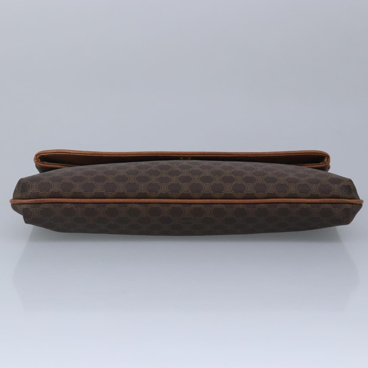 CELINE Macadam Canvas Clutch Bag Brown Auth 99484