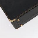 BALLY Attache Case Trunk Leather Black Auth 99500-16