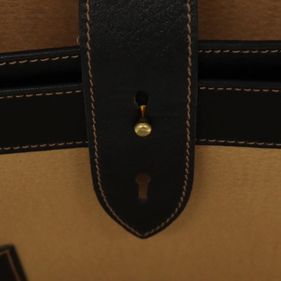 BALLY Attache Case Trunk Leather Black Auth 99500