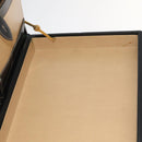 BALLY Attache Case Trunk Leather Black Auth 99500-23