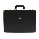 BALLY Attache Case Trunk Leather Black Auth 99500-13