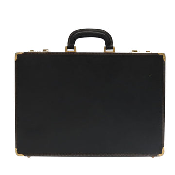 BALLY Attache Case Trunk Leather Black Auth 99500 - 0