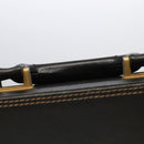 BALLY Attache Case Trunk Leather Black Auth 99500-8