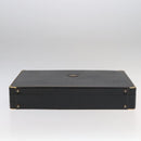 BALLY Attache Case Trunk Leather Black Auth 99500-5