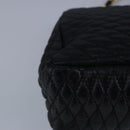 BALLY Chain Shoulder Bag Leather Black Auth 99505-16