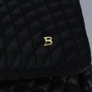BALLY Chain Shoulder Bag Leather Black Auth 99505-9