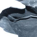 BALLY Chain Shoulder Bag Leather Black Auth 99505-21