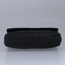 BALLY Chain Shoulder Bag Leather Black Auth 99505-5