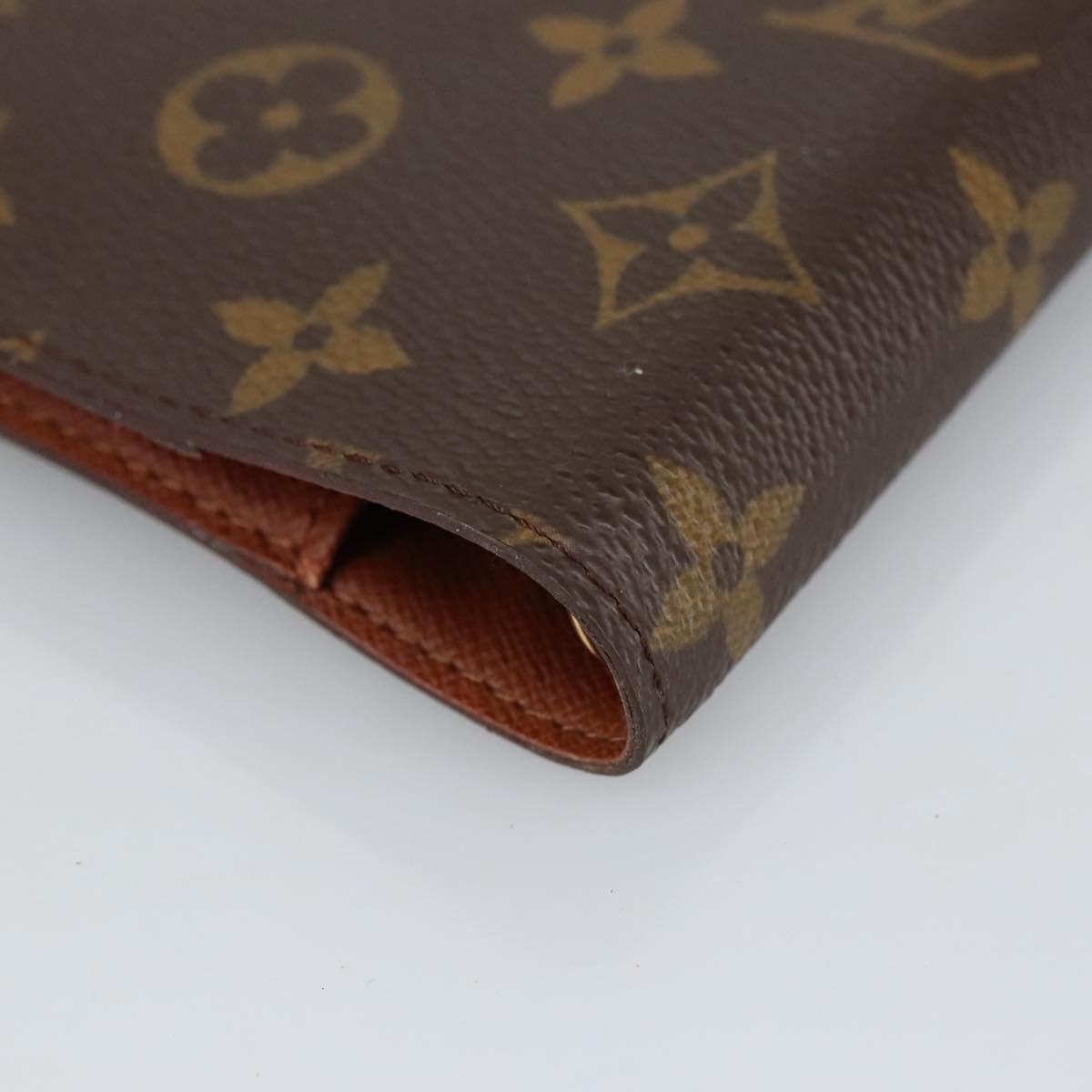 LOUIS VUITTON Monogram Agenda PM Day Planner Cover R20005 LV Auth 99513