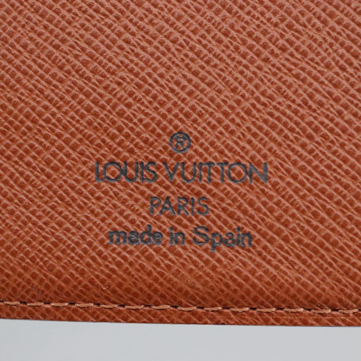 LOUIS VUITTON Monogram Agenda PM Day Planner Cover R20005 LV Auth 99513