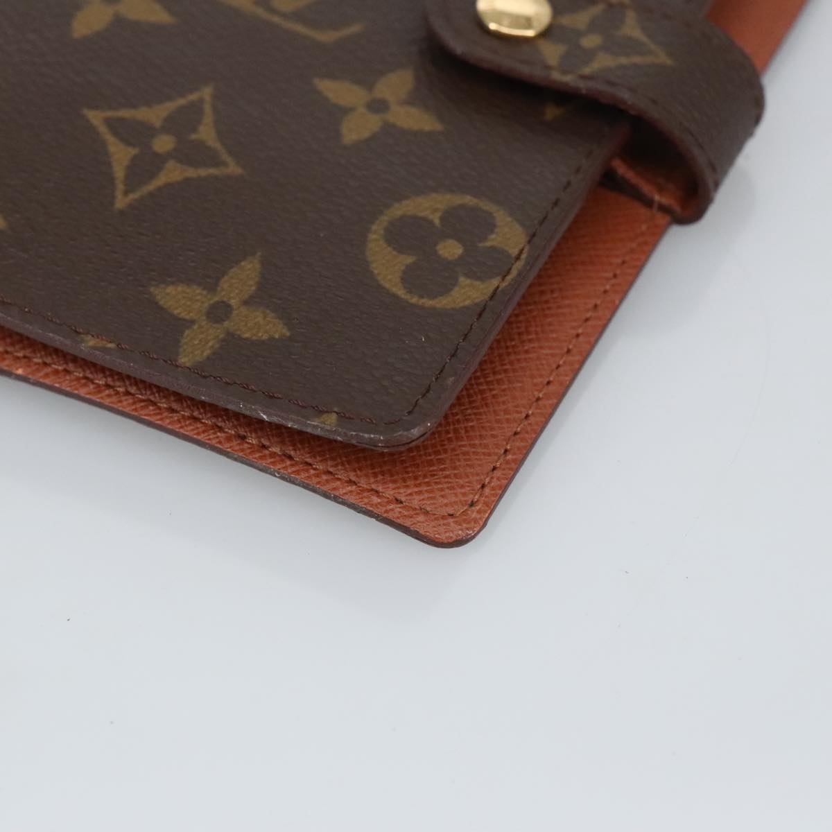 LOUIS VUITTON Monogram Agenda PM Day Planner Cover R20005 LV Auth 99513